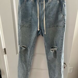 M Blue Distressed Jeans